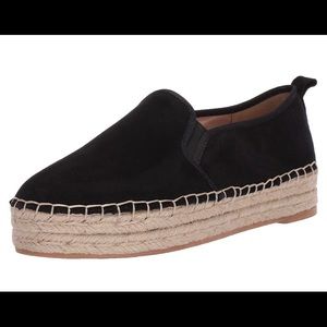 Sam Edelman Carrin Blk suede platform espadrille